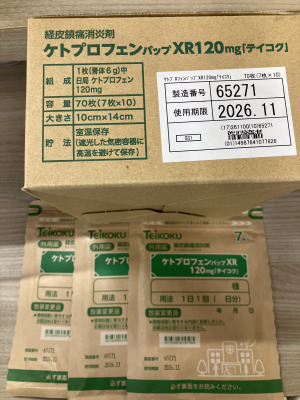 ケトプロフェンパップXR120mg「テイコク」