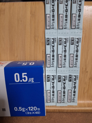 アルファロール散1&mu;g/g