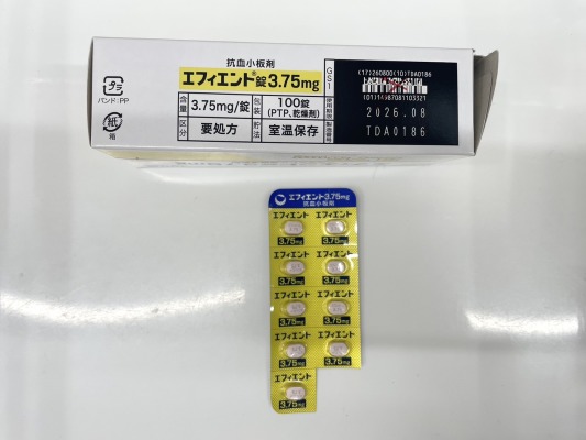 エフィエント錠3.75mg