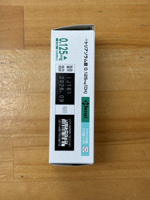 トリアゾラム錠0.125mg「CH」