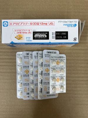 アリピプラゾールOD錠12mg「JG」