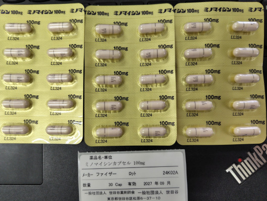 ミノマイシンカプセル100mg
