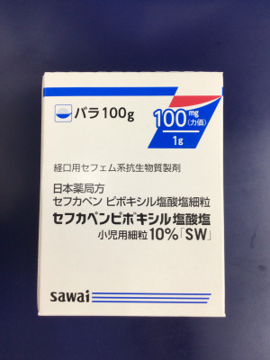 セフカペンピボキシル塩酸塩小児用細粒10%「SW」