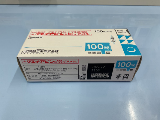クエチアピン錠100mg「アメル」