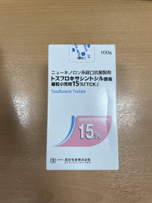 トスフロキサシントシル酸塩細粒小児用15%「TCK」